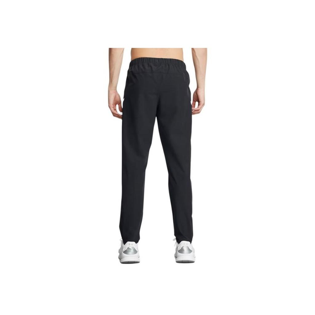 Under Armour Woven Series FW24 Brand Logo Waterproof Loose Comfortable Work Casual Pants Men Pants Black Reflective 1389256-001