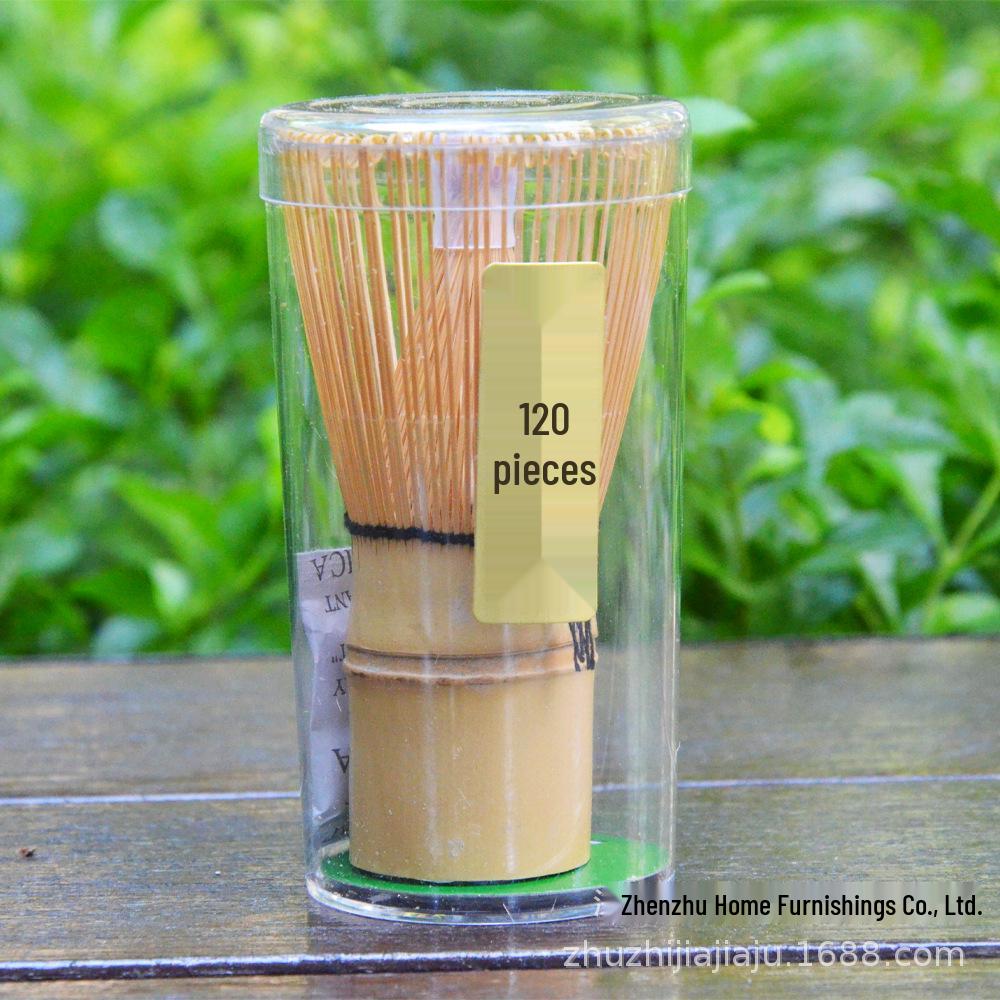 100-Strand Bamboo Chasen Matcha Set: Tea Ceremony Whisk, Pick Spoon