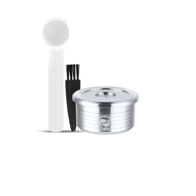 

JUSTINLAU Capsule Reusable for Delta Q NDIQ7323 Coffee Filter Stainless Steel Reutilizavel Capsule for Lavazzaa Point EP MINI серебряный