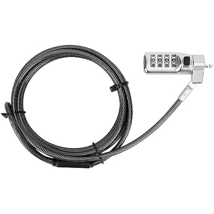 Serrure à Code - TARGUS - ASP71GL - Tête rotative 360° - Fil d'acier galvanisé - Compatible Kensington