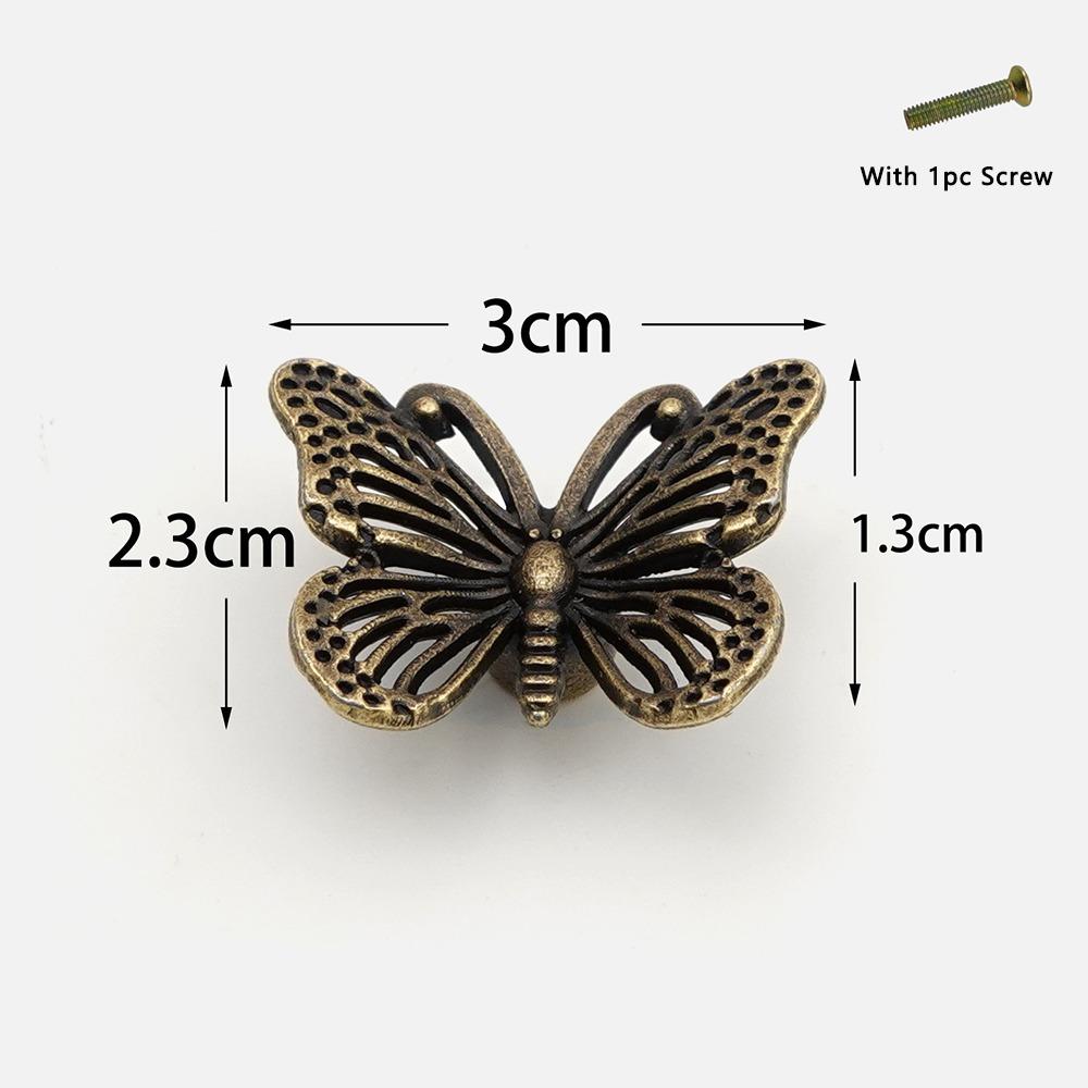 1pc Zinc Alloy Vintage Cabinet Knobs Decorative Animal Shape Cabinet Handle DIY Furniture Hardware Drawer Pull Handles Wardrobe
