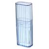 Boîte de rangement pour cure-dents, mini étui de rangement portable en plastique transparent pour cure-dents pour voyage
