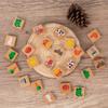 Wooden Dominoes Puzzle Set For Kids With Educational Cognition Game For Preschoolers