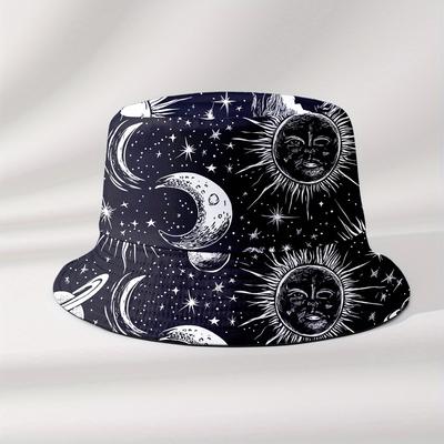 Featuring Sun Moon and Star Designs Suitable for Both Men and Women This Fashionable Summer Hat Is the Perfect Choice