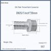 1" Hexagonal Barb Connector, 304 Stainless Steel for Water Pipe Hose, 316 Male Thread Plug