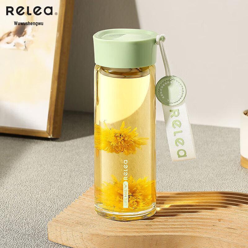 

RELEA Yang Shi Portable Glass Tea Cup