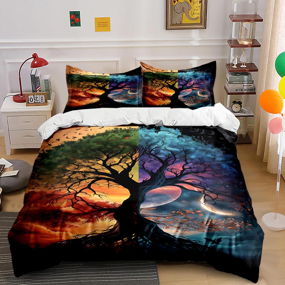 Fantasy Tree Design Bedding Set Bedding set (1 duvet cover, 2 pillowcases, duvet not included)