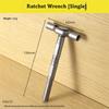 Multifunctional T-Handle Ratchet Screwdriver Magnetic Drive Screwdriver  For Bicycle Repairs