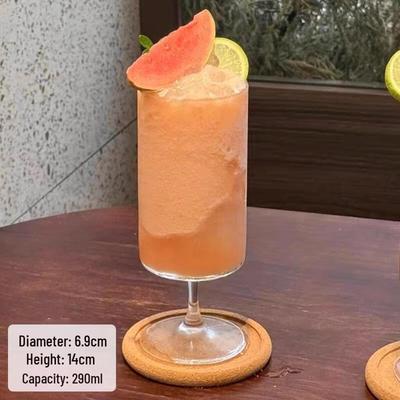 Ins Style Straight Glass Drink Cup