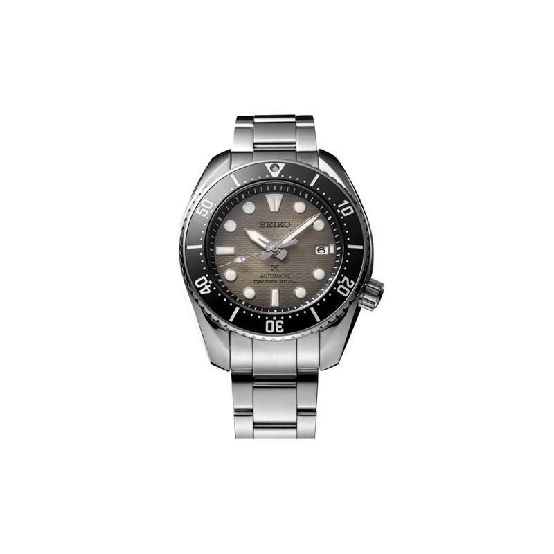SEIKO 200 meters waterproof Automatic Steel Strap 45mm men s watch black dial SPB323J чёрный