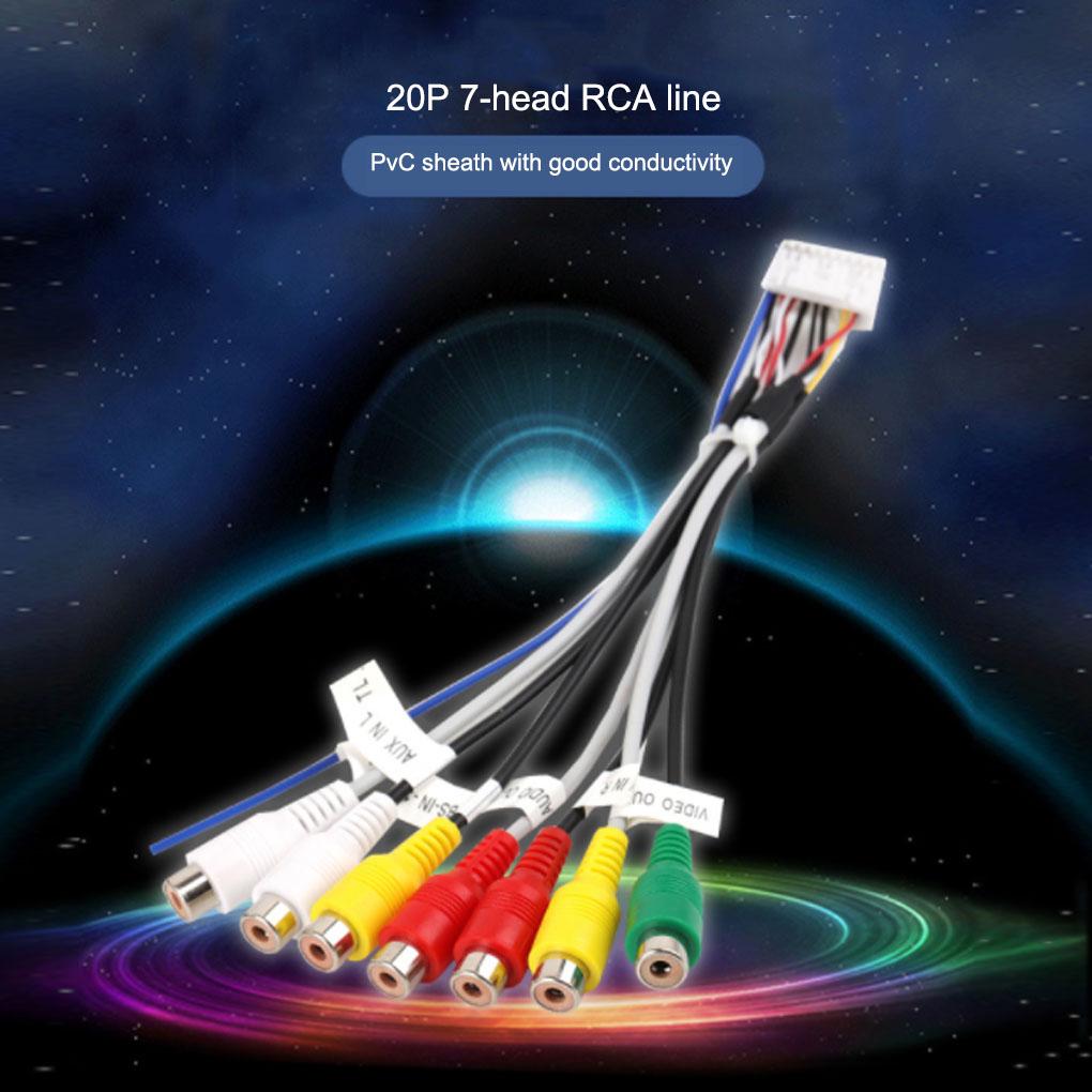 Stereo Radio Adapter Output Wire Aux-in Adapters Cable Lightweight Subwoofer/Amplifier 20pins Harness Connector