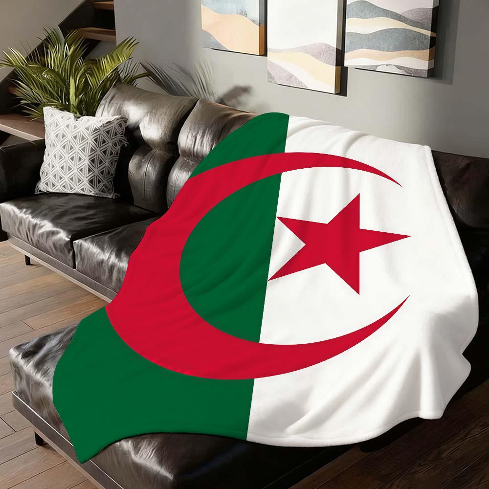 Bation flag A-Argelia Blanket For Sofa Office Bed Plane Travel Sleep Read Relax Camping Soft And Warm