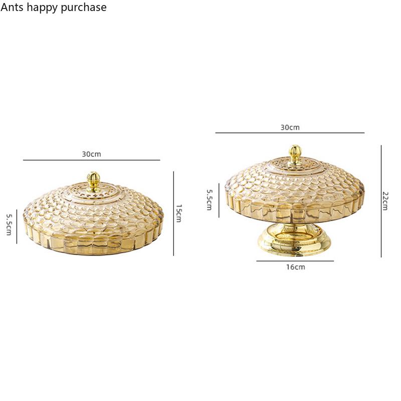 Acrylic Dried Fruit Box with Cover 6 Grids Snack Tray Candy Box Nut Plate Food Storage Boxes Storage Bin Snack Boxes Snack Plate