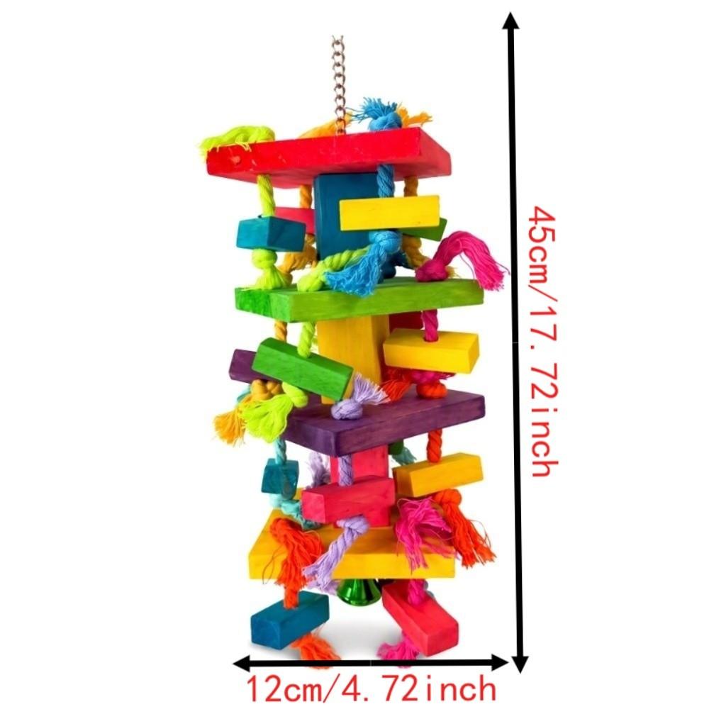 Eco-Friendly Bird Chew Toy Natural Wood Bird Parrot Toy Durable Parrot Chew Toy For Cockatoo