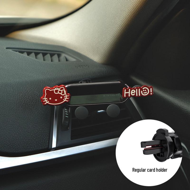 Bowknot Kitten Car Phone Holder: Multi-functional Air Vent Stand for Easy One-Hand Use