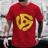 Phonograph Record Print T-shirts Spindle Adapter Dj Music Geek Funny Tshirt T-Shirt Tee Shirt UnisexLadies Youth Tops