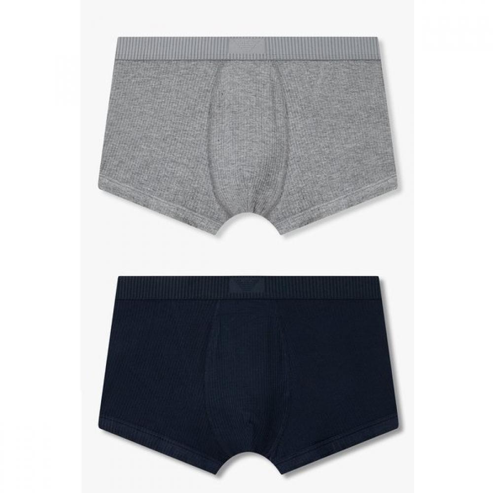 Emporio Armani Men S Ribbed Stretch drawerS 2 Piece Set  0816112014  0816112015 S(95)