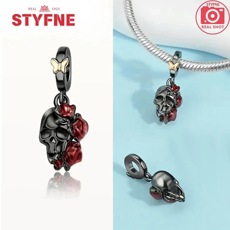 Copperdevil Skull Beads Bat Halloween Charms For Original Bracelet Diy Charming Fine Jewelry Gift For Women