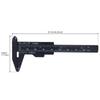 0-80 Mm / 0-3 Inch Metric & Imperial Scale Black / Blue / Red Plastic Vernier Caliper For Carpentry / Jewelry Measuring / Student, Mini Measuring Tool