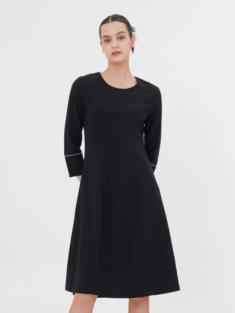 Acud Chain Detail Slim Dress_Black