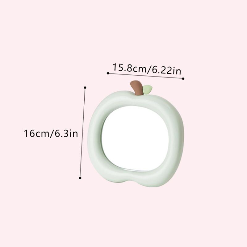 Ins Decorative Mirror Apple Shape Makeup Mirror Desktop Cosmetic Mirrors For Bedroom Dormitory Desk Accessories Home Decor