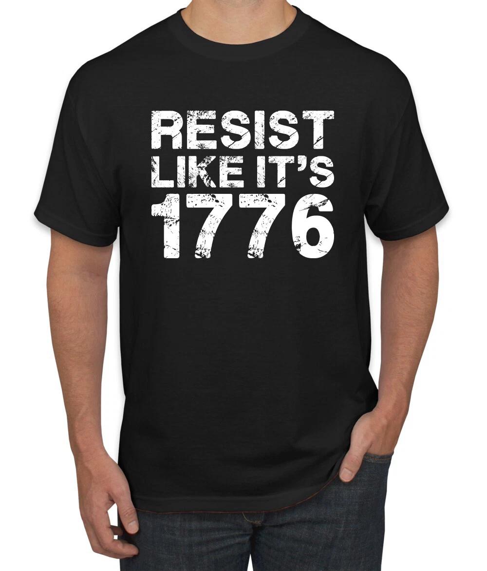 Resist Like Its 1776 Political Men Graphic T- Shirt 2XL