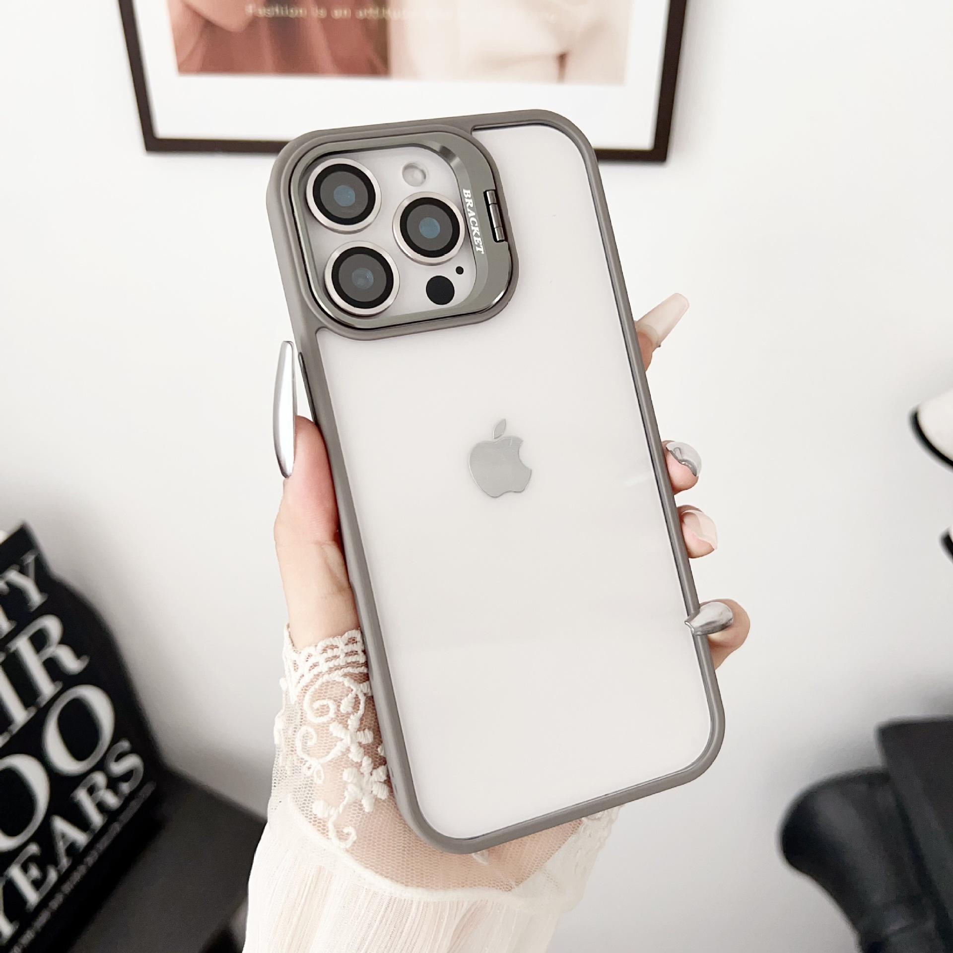 

Hardware Lens Holder for Apple 16 Phone Case for IPhone 15 Promax Magnetic Suction 14 Transparent Explosive Model For iPhone11Promax