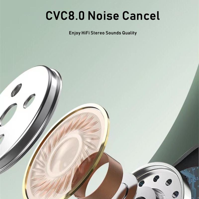 VAORLO Bezdrátová sluchátka J18 TWS HiFi Stereo Subwoofer Super Bass S mikrofonem HD Headset Sluchátka Noise Cancel Sluchátka pro iphone Xiaomi Huawei