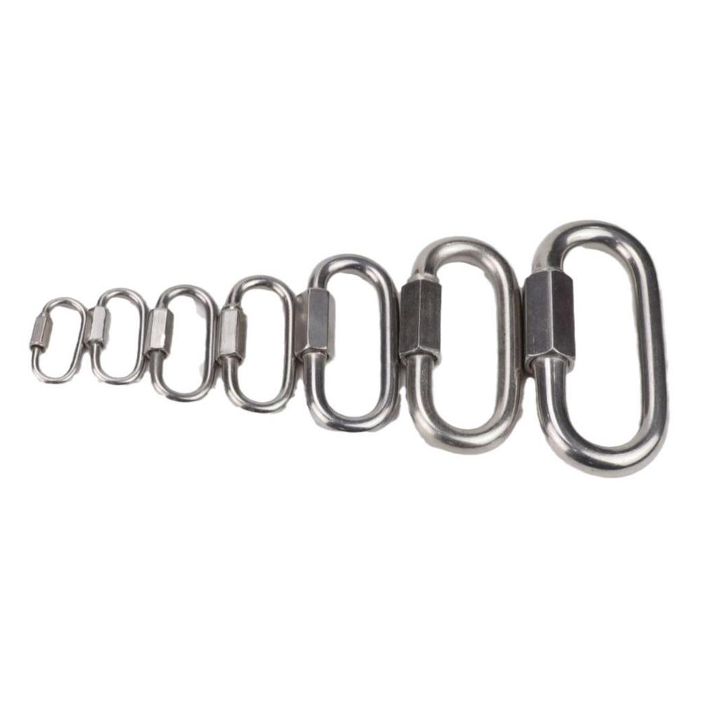 304 Stainless Steel Quick Link Carabiner Ring M3.5-M12