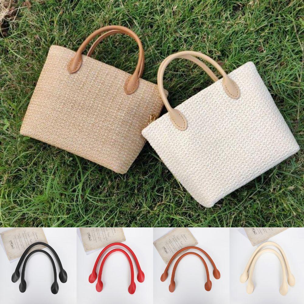 2pcs PU Leather DIY Handles For Women's Bags Fashion Shoulder Bag Strap Replacement Accessories For Handbags Strap For Bags New