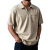 T-shirts Polo Décontractés en Coton pour Homme Été Manches Courtes Boutonnés Col Revers Confortables Style Américain Vintage Hauts