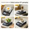 High-Precision Rechargeable Kitchen Scale - Small, Electronic, and Ideal for Home Cooking.