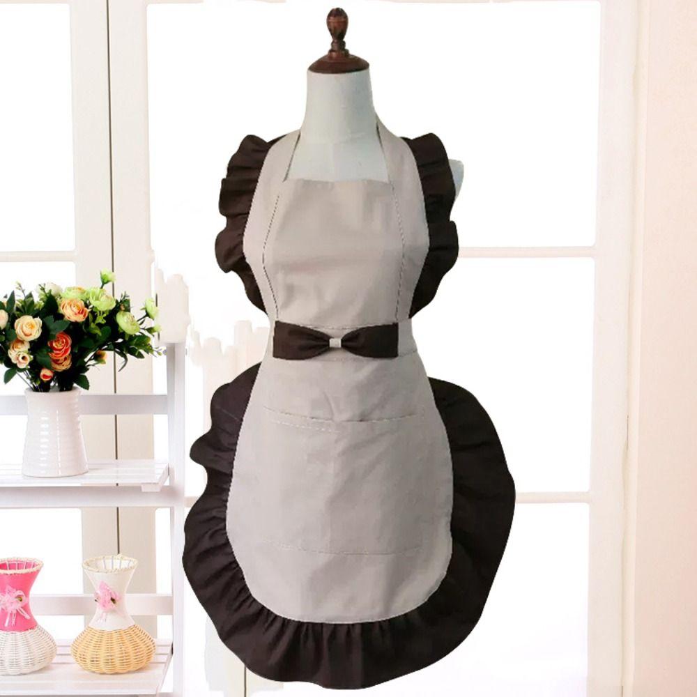 Stain Resistant Cooking Apron Wear-resistant Gardening Apron Lady Sleeveless Apron  Restaurant