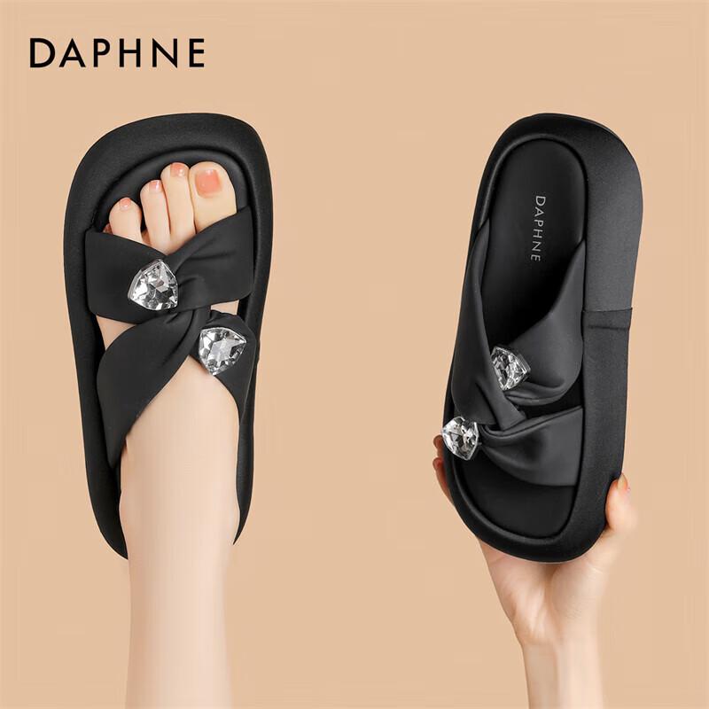 Daphne Women s Platform Rhinestone Slide Sandals EU 40