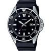 Watch - Casio - Men's Collection - Black and Steel - Water Resistant To 20 Bars - Mineral Glass - Quartz