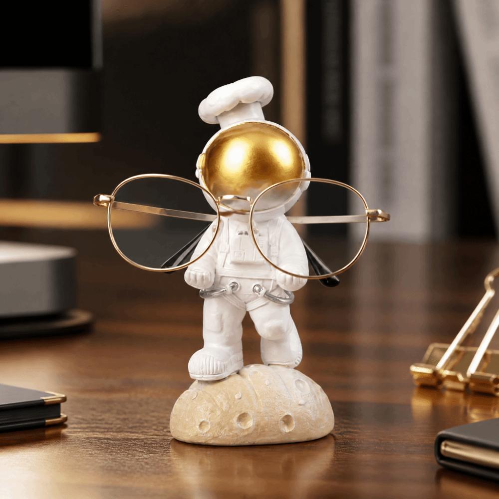 17*7cm Astronaut Glasses Holder Resin Creative Sculpture Stand For Nightstand