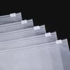 50pcs Clothing Zipper Packaging Bag One Side Frost One Side Clear PE Pull Lock Plastic Storage Bag Thick Clothes Pack Bags
