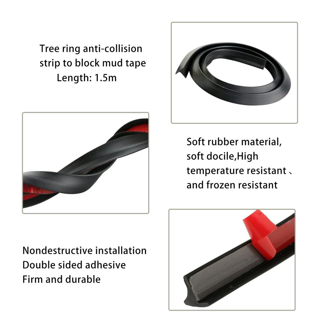 Rear Spoiler for Cars, Universal Wing, General Purpose Fender, Length 16.4 Ft (5 M),