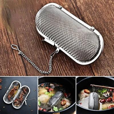 Edelstahl Kochen Gewürze Infuser Feine Mesh Lose Tee Kräuter Sieb Mehrzweck Rückstand Filter Für Haushalt