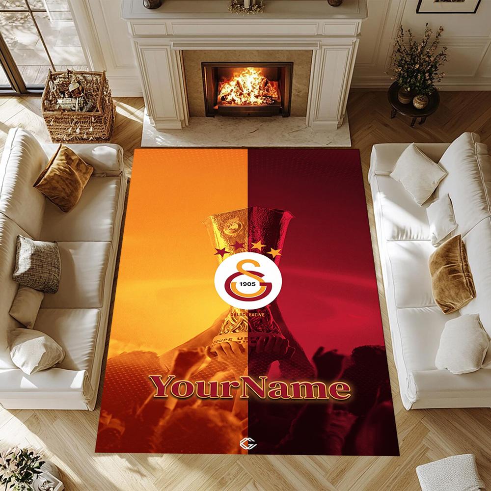 Galatasaray 310 Personalized Name Carpet Suitable for Game Room Bedrooms Playrooms Hallway Anti-slip Rug Office home decor