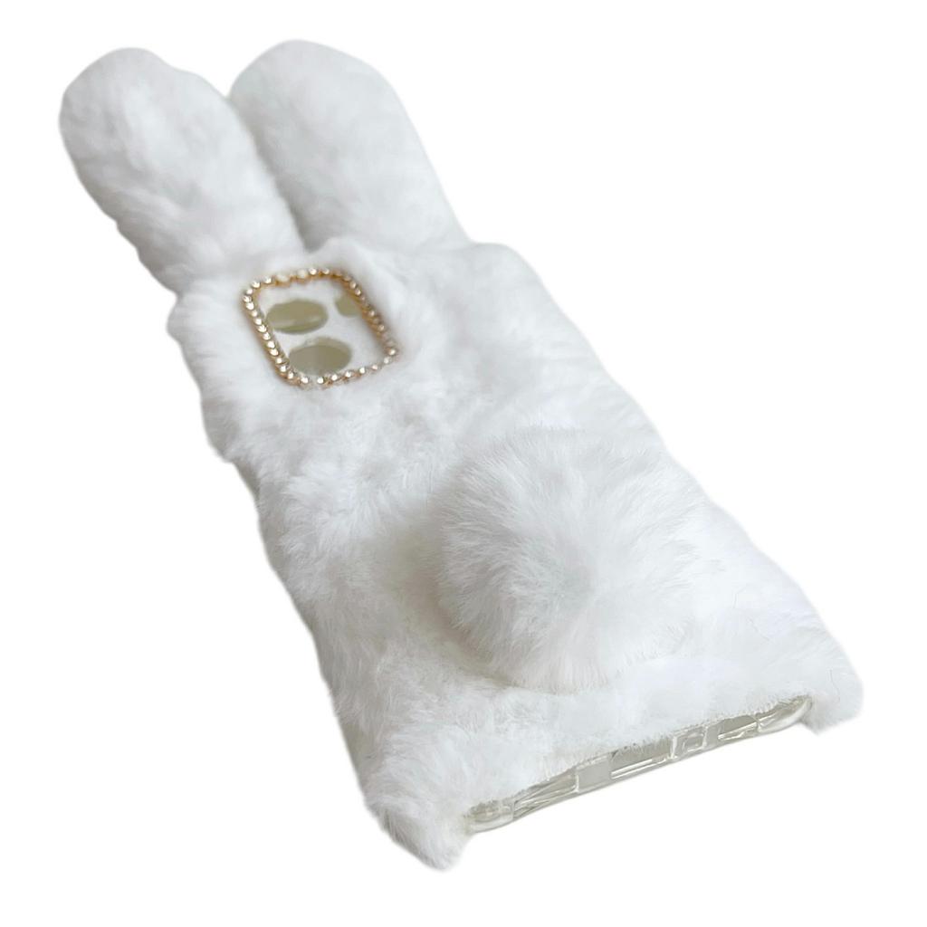 For HMD Fusion 5G Case Plush Cute Bunny Winter Fluffy TPU Phone Cover