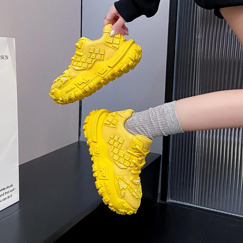 New Women Classic Casual Shoes Chunky Platform Sneakers Height Increasing Dad Shoes Comfortable Athletic Walking Shoes