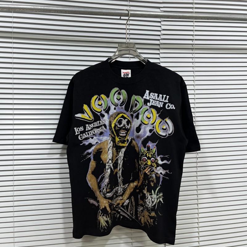 Mens Cotton Graphic Tee Streetwear Loose Fit Short Sleeve T-Shirt Casual Wear