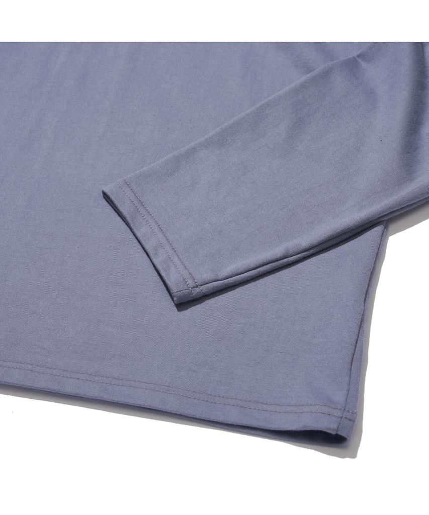 TEMPUS STUDIO Half Logo Long Sleeve [Blue]