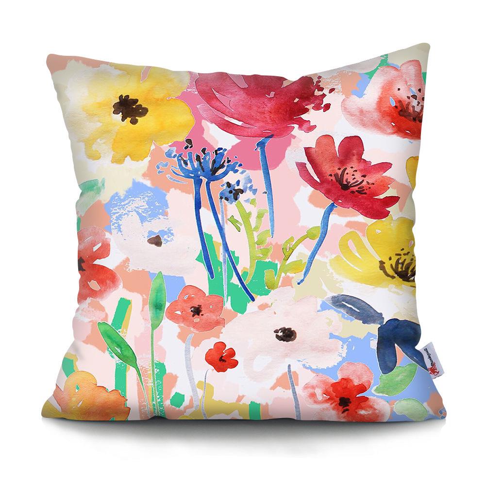 Plant and Fruit Printed Pattern Cushion Cover for Home Living Room Sofa Bedroom Decoration Waist Cushion Pillowcase
