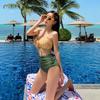 Korean Simple Fashion Sexy Split Two-piece Set Korean New Hot Spring Vacation Outdoor Bikini Swimsuit Women
