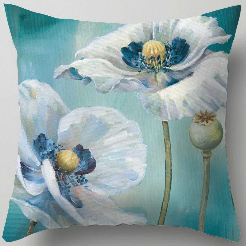 Home Decor Floral Patterns: Cherish Every Moment Pillow Covers Pattern Cushion Cover Suitable for Sofa Bedroom Car Pillow Cover