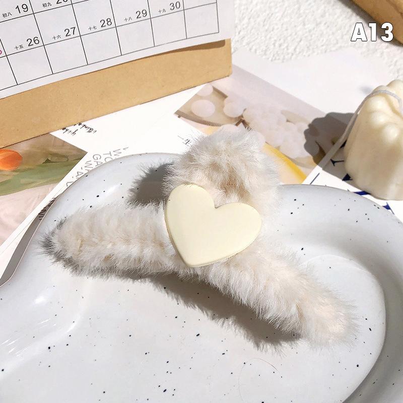 Plush Claw Bow Tassel Hairpin Best Claw Clips For Thick Hair Women Accessories