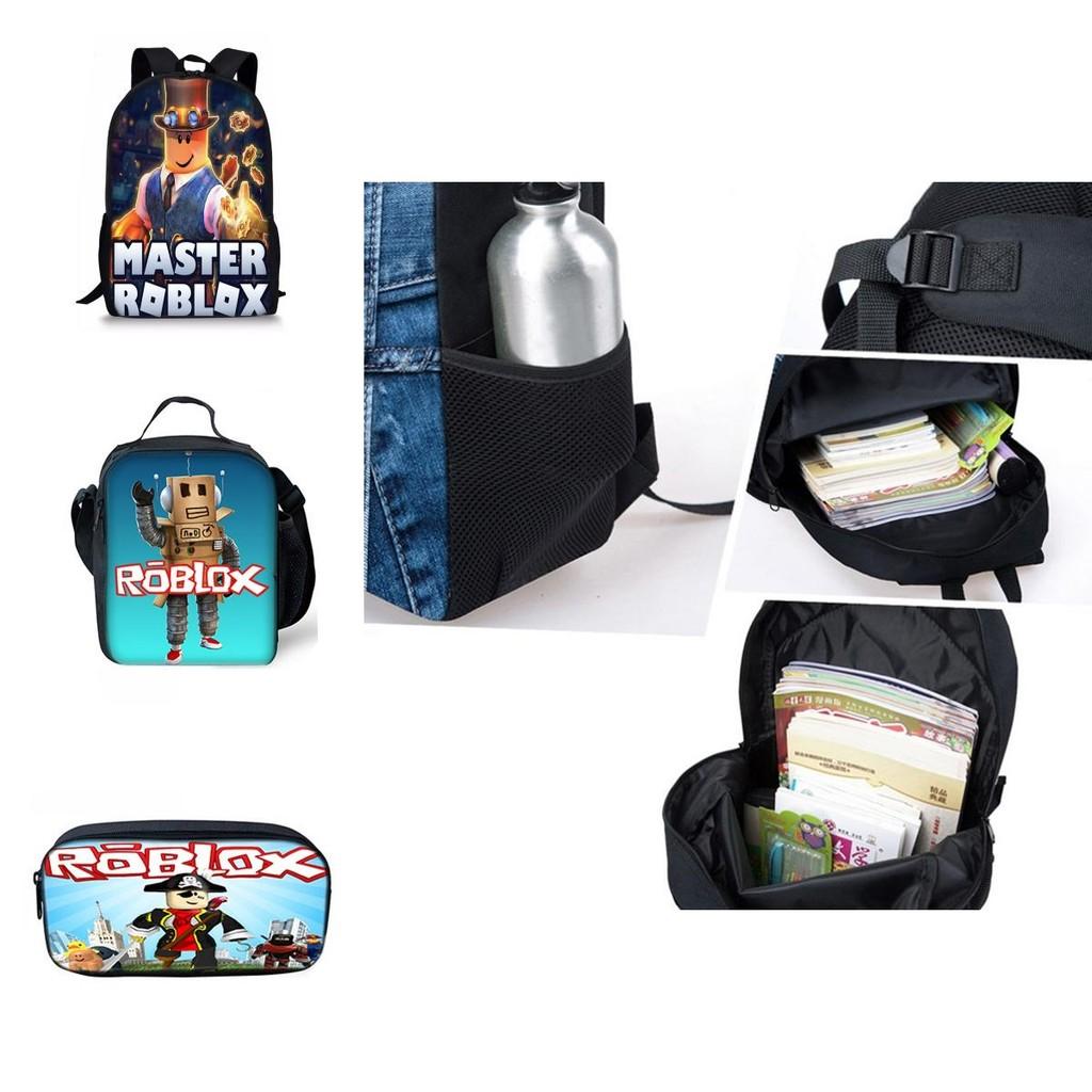 Sac à dos Roblox Grande capacité et fermetures éclair doubles fluides pour l'école et les voyages