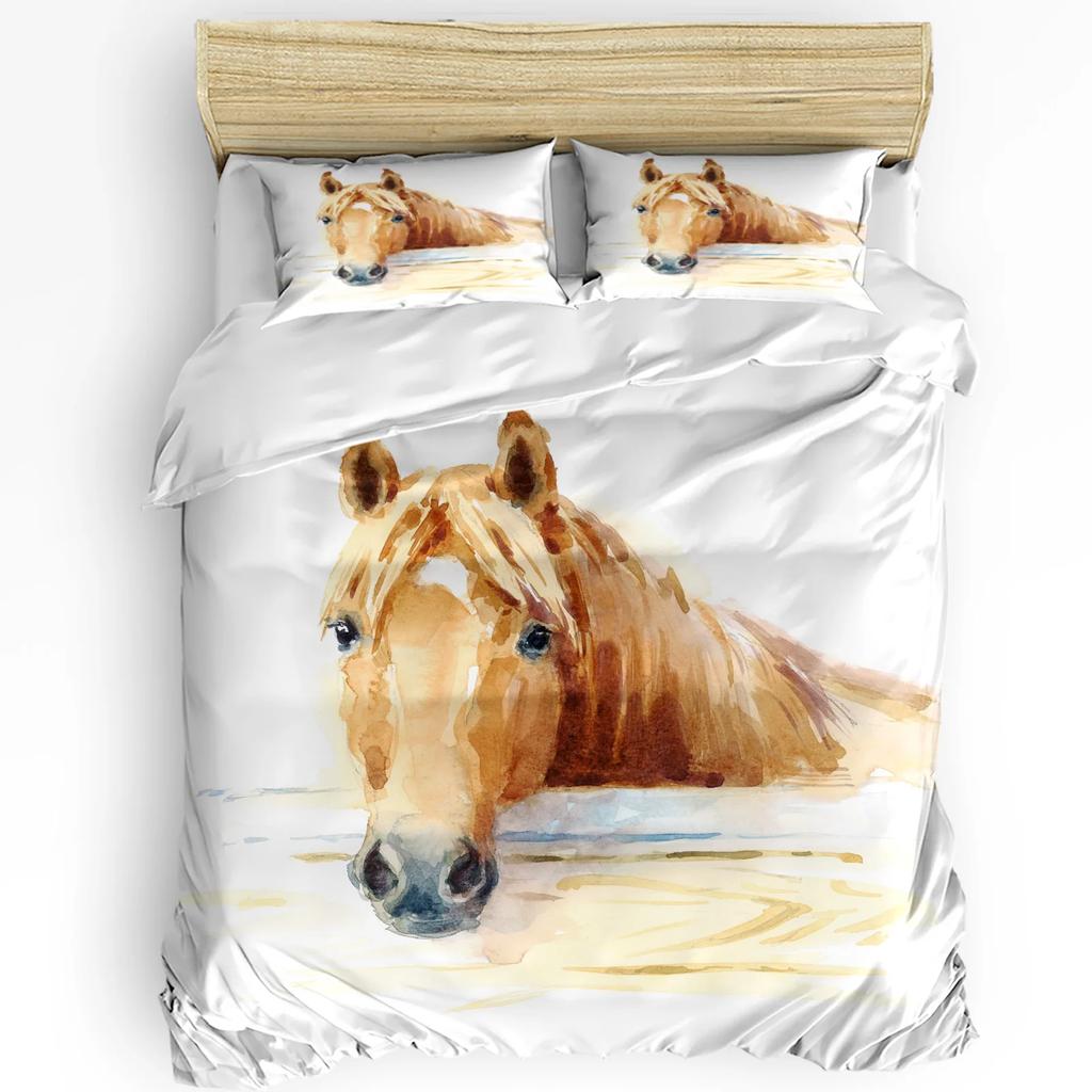 Animal Swan Duvet Cover Bed Bedding Set For Double Home Textile Quilt Cover Pillowcases Bedroom Bedding Set (No Sheet)